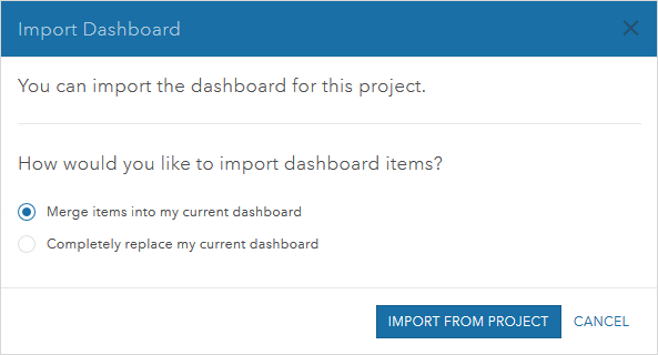 Dashboard importieren Dashboard importieren