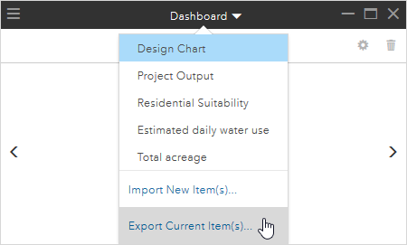 Exportieren eines Dashboards Exportieren eines Dashboards