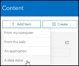 Hinzufügen des Cloud-Speichers als Data-Store-Element im Portal Hinzufügen des Cloud-Speichers als Data-Store-Element im Portal
