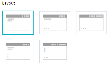 Abschnitt "Layout" der Registerkarte "Design" Abschnitt "Layout" der Registerkarte "Design"