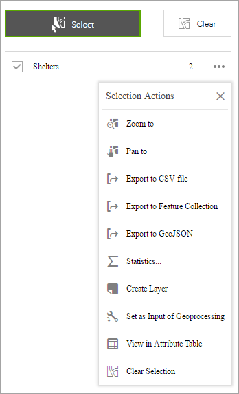 Aktionen für Feature-Sets Aktionen für Feature-Sets
