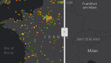 Den Layer mit dem vertikalen Balken ausblenden Den Layer mit dem vertikalen Balken ausblenden