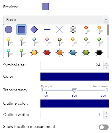 Einfacher Punktsymbol-Editor Einfacher Punktsymbol-Editor
